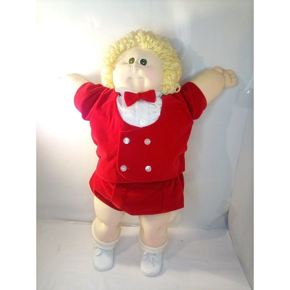 Vintage Xavier Roberts Little People Cabbage Patch Kids Blonde Boy Doll 1978~83 - Picture 1 of 11